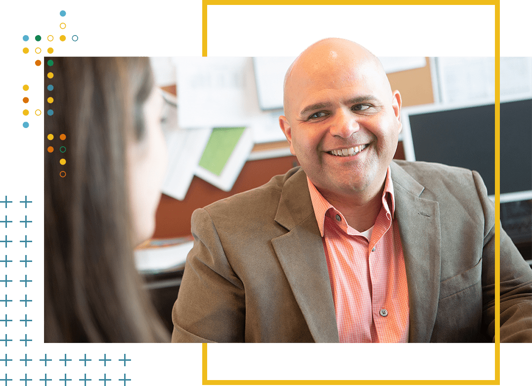 Admission expert smiling